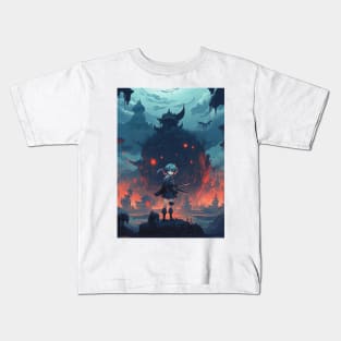 Dark Fantasy Anime Kids T-Shirt